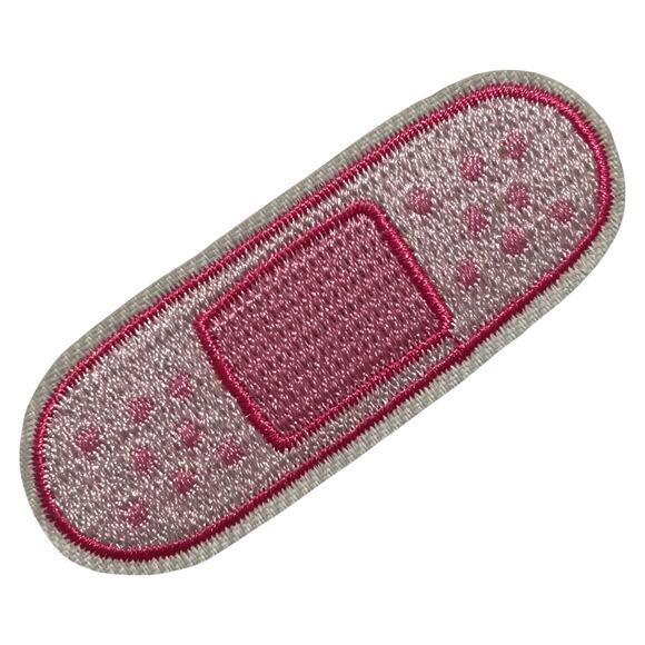 Pink Band-aid Iron On Patch - Picture 2 of 2